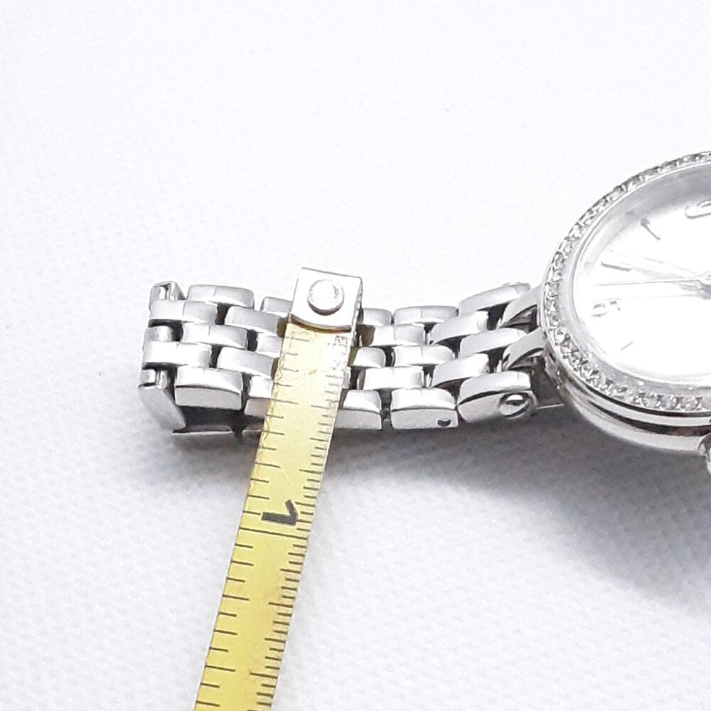 NEW With Tags Authentic Bulova Ladies Silver Tone and cz Watch - Picture 10 of 15